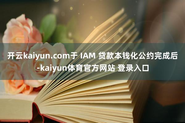 开云kaiyun.com于 IAM 贷款本钱化公约完成后-kaiyun体育官方网站 登录入口