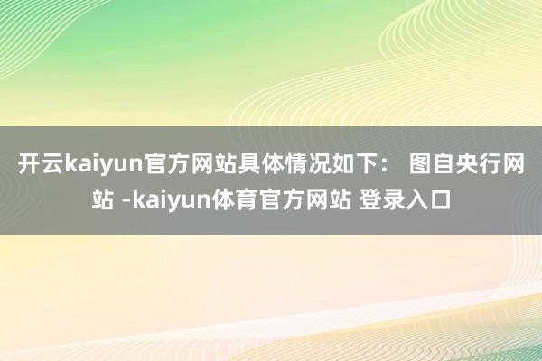 开云kaiyun官方网站具体情况如下： 　　图自央行网站 -kaiyun体育官方网站 登录入口
